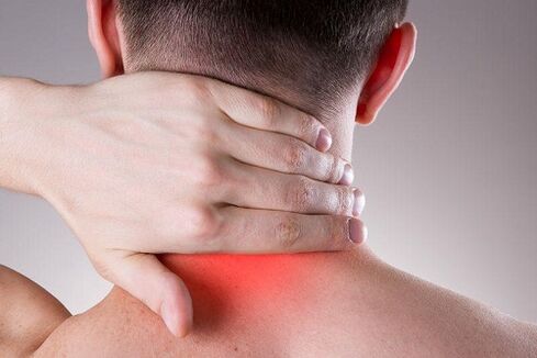 Ostiochondrosis pain in the neck