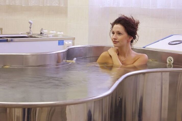 therapeutic baths for knee arthrosis